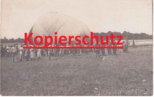 Frankreich/Lothringen - franz. Fesselballon b. Finsterdingen sw-Foto-AK 1917