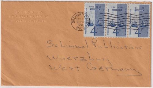 USA - 3x4 C. 50 years workmen's compensation law Brief Orchad Lake 1961