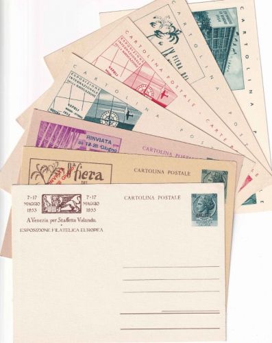 Italien/Triest Zone A - 20/35 L. Ganzsachen Ausgaben 1953/54 alle ungebraucht
