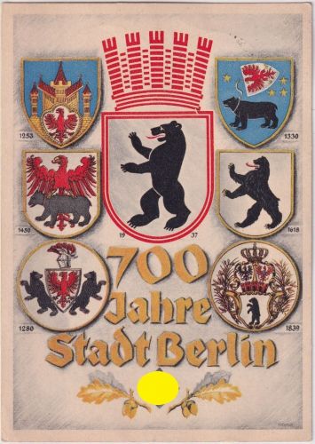 DR - Berlin 700 Jahre Stadt farb. Sonderkarte SST Stralauer Fischzug