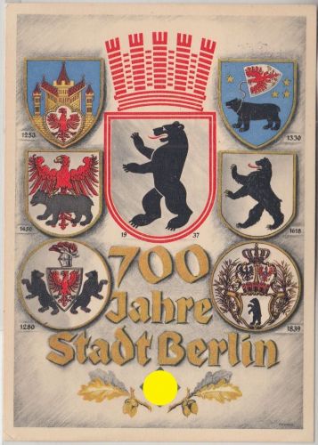 DR - 700 Jahre Stadt Berlin farb. Sonderkarte m. SST Fahrbares Postamt