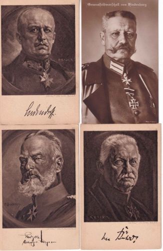 DR - Dt. Heerführer (v. Bülow, Leopold v. Bayern, Ludendorff, Hindenburg 1916