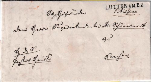 Braunschweig - Lutter am B.B. L1 Dienstbrief n. Seesen 1849
