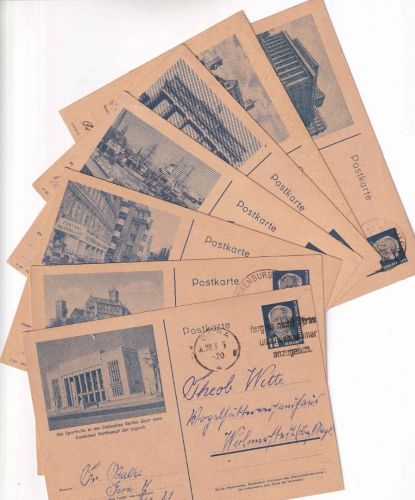 DDR - 12 Pfg. Pieck Bildganzsache P47 kompl. (7 Bilder) sauberer Bedarf