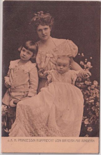 Bayern - Prinzessin Rupprecht (Herzogin Marie Gabriele in Bayern) m. Kindern