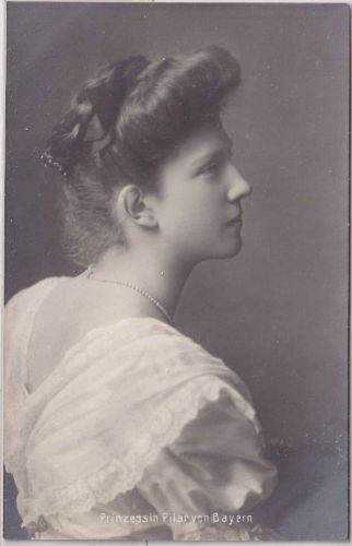 Bayern - Prinzessin Pilar von Bayern Portrait sw-Foto-AK ungelaufen ca. 1910