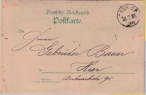 Wuppertal - Courier kl. K1 21.2.95 Karte (Massenauflieferung - Einladung)