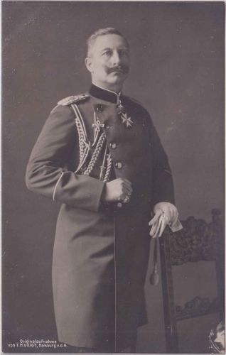 Preussen - Kaiser Wilhelm II. Uniform Orden sw-Foto-AK ungelaufen ca. 1910