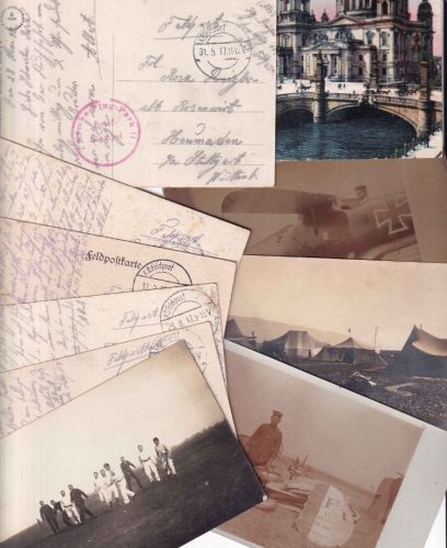 DR - Armee-Flugpark 11 Mazedonien Korrepondenz (21 Karten) n. Heumaden 1916/18