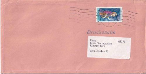 BRD - 70 Pfg. Hermine Körner Drucksache >100g (4. Gew.st.) München 29.11.76