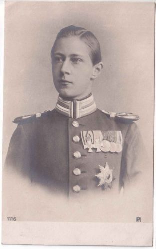 Preussen - Kronrinz Wilhelm v. Preussen Uniform/Orden sw-Foto-AK ca. 1900