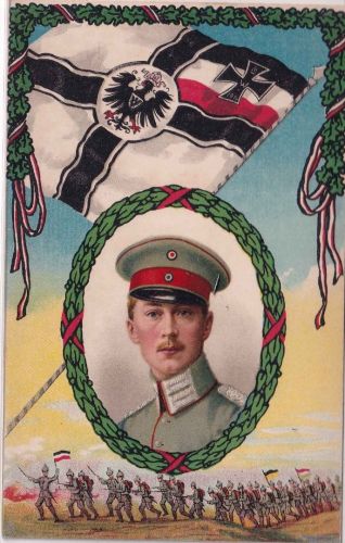 Preussen - Kronprinz Wilhelm Uniform farb. Militaria-AK ungelaufen ca. 1914