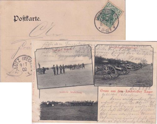 DR - Locksztedter Lager 8/7 02 KOS Mehrbild-AK (Militaria) n. Kleitz