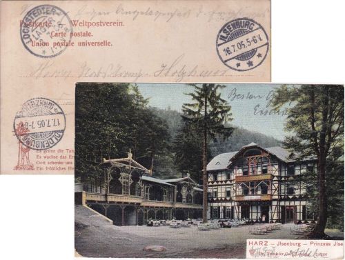DR - Lockstedter Lager 18/7 05 KOS Ank.stpl. Soldatenkarte/AK aus Ilsenburg