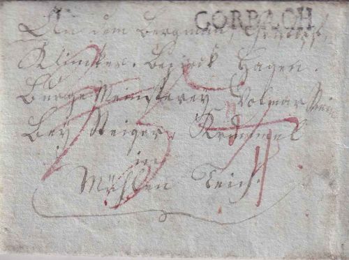 Preussen - Corbach (31.5.1828) L1 Portobrief n. Arnsberg - mit Inhalt