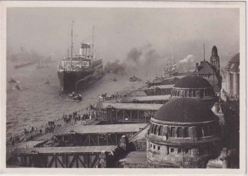 DR - Cap Arcona (1927) Passagierschiff Hamburg-Südamerika-Linie sw-AK 1933
