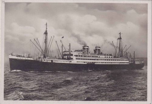 DR - Magdalena (1928) Passagierschiff Hamburg-Amerika-Linie sw-AK ca. 1935