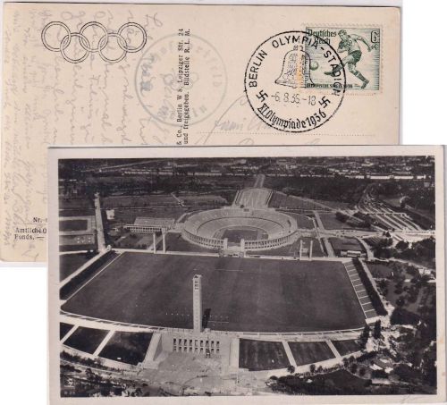 DR - Olympiade 1936 SST Berlin Olympia-Stadion AK Reichssportfeld gelaufen