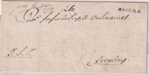 Bayern - Haag R4 L1 Dienstbrief n. Freising - Präs.Vermerk 11. Jan 1810