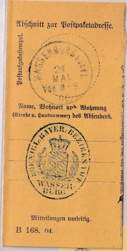 Bayern - Wasserburg a. Inn 1 - 21. MAI 06 K1 Paketabschnitt (Kgl. Bezirksamt)