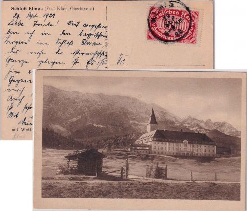 DR-Infla - 100.000 M. Queroval Karte Klais - Calw 29.9.23
