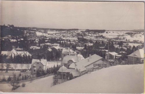 Bayern - Bad Tölz Ortsansicht Badeteil (Winter) priv. Foto-AK ungelaufen ca.1920