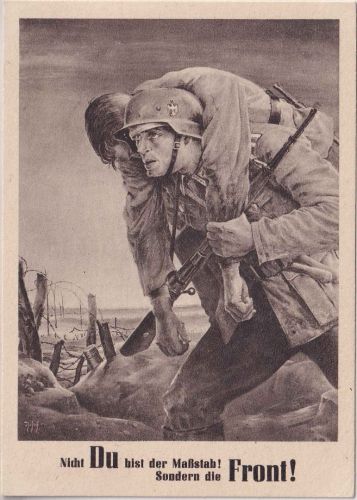 Gen.Gouv. Polen - Tag d. NSDAP sw-Propagandakarte m. Spruch SST Krakau 1943