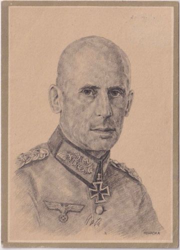 DR - Generalobert Hoth sw-Portrait-Künstler-AK (Wagner) gelaufen 1942