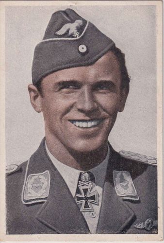DR - Major Hans Phillipp farb. Portrait-AK (VDA) ungelaufen ca. 1942