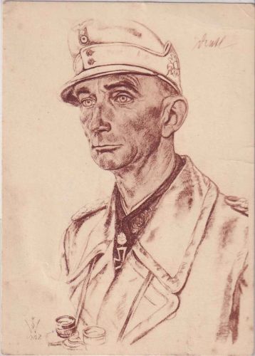 DR - Generaloberst Eduard Dietl Portrait-AK (Willrich) ungelaufen ca. 1942/43