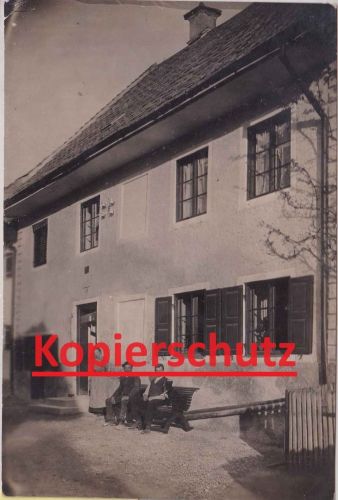 Bayern - Bad Tölz Hausansicht Personen priv. Foto-AK gelaufen 1911