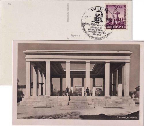 DR - München Die ewige Wache (Königsplatz) sw-AK SST Wien 1942