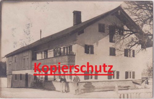 Bayern - Reichersbeuern Gebäudeansicht Bauernhof priv. Foto-AK gelaufen 1930