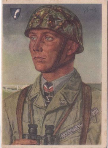 DR - Major Koch farb. Portrait-AK (Willrich) ungelaufen 1941