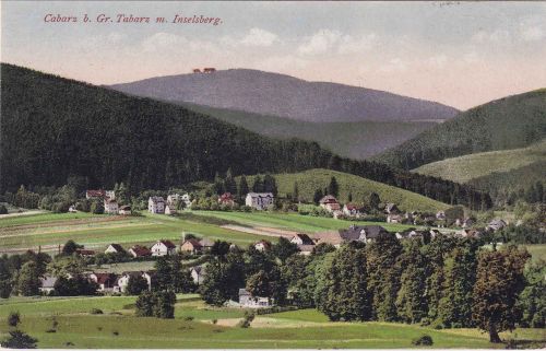 Thüringen - Cabarz b. Gr. Tabarz farb. Ortsansicht ungelaufen 1925