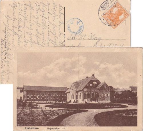 DR - 7 1/2 Pfg. Germania Karte Simmersted - Marne 1917 Zensur K1 Hadersleben