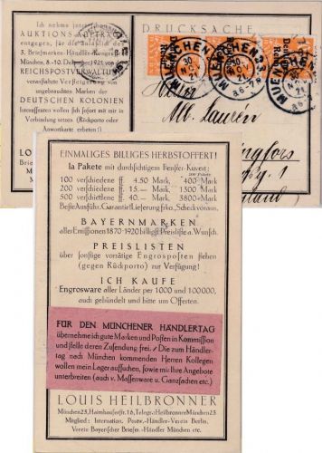 DR-Infla - 3x10 Pfg By-Abschied/DR Drucksachenkarte n. FINNLAND München 30.11.21