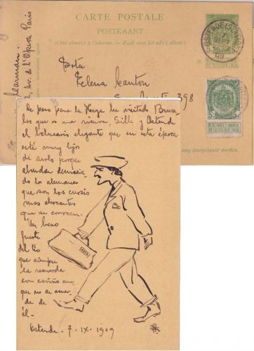 Belgien - 5 C. Wappen Ganzsache+Zusatz n. ARGENTINIEN Ostende 1909