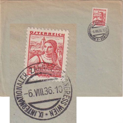 Österreich - Wien 1936 IX. Internationaler Zahnärzte-Kongress SST Blankokuvert