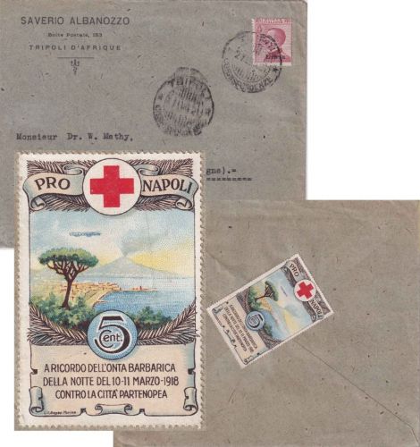 Italien/Libia - 60 C. Victor E. III/Überdruck Brief Tripolis - Heidelberg 1921