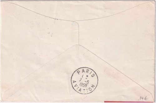 Italien - Air France Firstflight Rom/Paris Ableitung BELGIEN 6.5.59