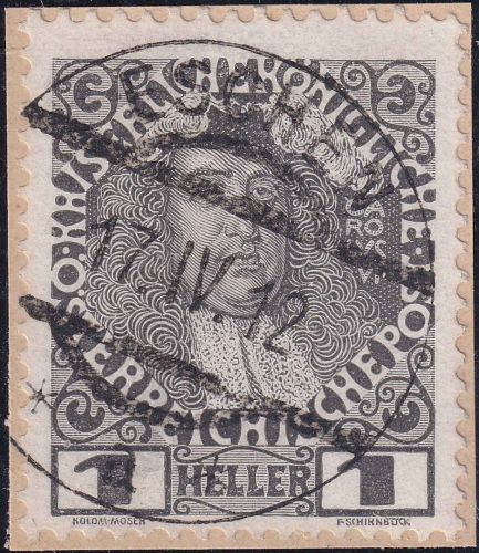 Liechtenstein/Österreich - 1 H. Reg.Jubiläum Mitläufer Briefstück Eschen 17.4.12