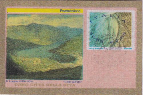 Italien - 5000 L. Ganzsache/Seidenaufkleber Ital. Industrie ESST Como 29.11.2001