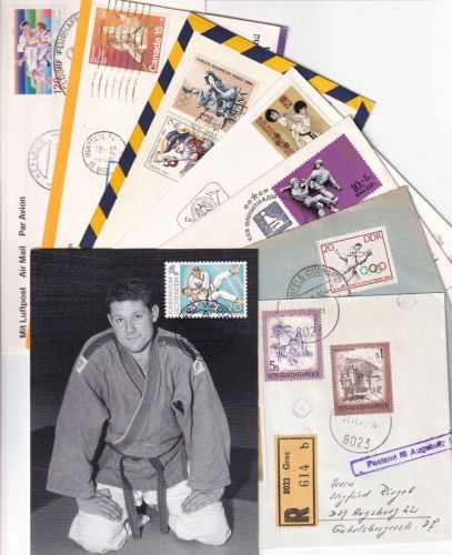 BRD/Europa - Sport Judo 8 Belege ex 1964/1987