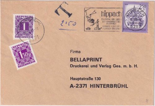 Österreich - 2,50 S. Schönes Österreich Brief Hippach Hinterbrühl 1981 Nachporto