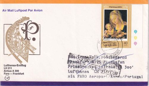 Neue Hebriden - 40 FNH Weihnachten/Dürer Luftpostbrief Port-Vila 1979