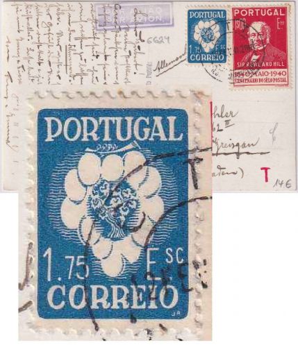 Portugal - 1,75 E. 5. Int. Winzer-Kongress u.a. Lupo-Zensurkarte Lissabon 1941
