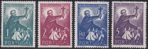 Portugal - 400. Todestag Hl. Franz Xaver 1952 Satz (4 Werte) postfrisch