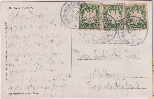 Bayern - Bad Aibling 2 1. MÄR. 20 Reserve-K2 Karte 3x5 Pfg. Wappen n. Altötting