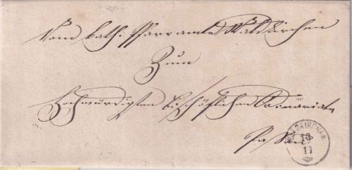 Bayern - Waldkirchen 13/11 Zier-K1 Dienstbrief n. Passau 1876